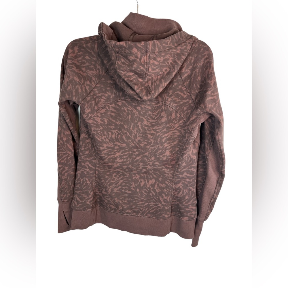 Athleta Triumph printed full zip hoodie workout running athleasiure size medium - Picture 6 of 7